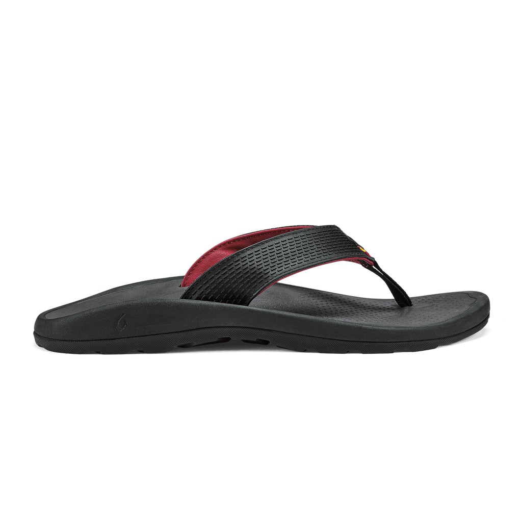 Olukai Zehentrenner Herren - Imaka Schwarz - 37149AKCD